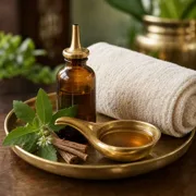 Nasya - Panchakarma therapy at Bharadwaj Ayurveda, Surat Nasya nasal oil therapy preparation