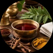 Raktamokshana - Panchakarma therapy at Bharadwaj Ayurveda, Surat Raktamokshana herbal blood purification preparation